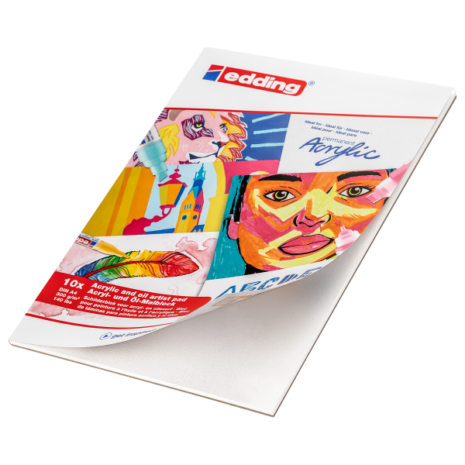 edding 30010 acrylic and oil pad A4 10 sheets white - 003 - 580x479@72